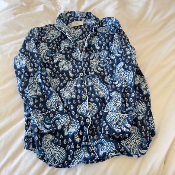 Printfresh Sleep Shirt in Tiger Queen Navy Size L - Picture 2 of 5